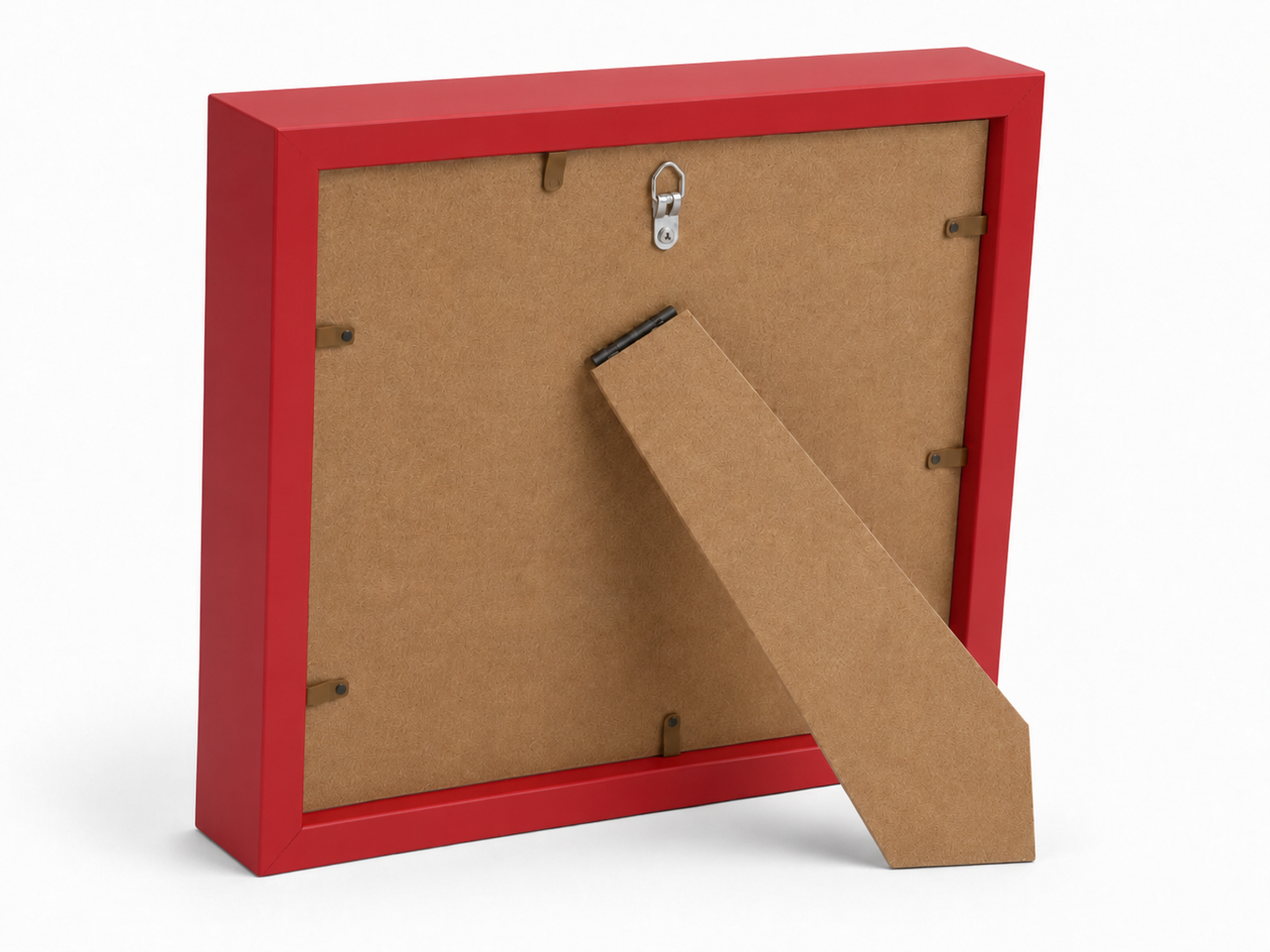 Red scalloped-mat art frame, gallery wall styled